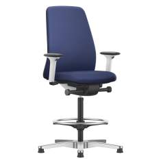 Ergonomischer Drehstuhl blau Counterstühle Stoff Interstuhl, EVERYis1 Counterstuhl