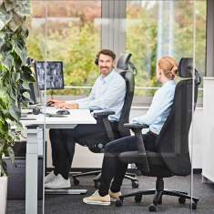 Drehsessel 24h hoch Drehstuhl schwarz Büro Drehstühle Interstuhl TWENTYFOURis5