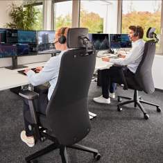 Drehsessel 24h hoch Drehstuhl schwarz Büro Drehstühle Interstuhl TWENTYFOURis5