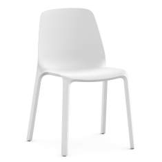Besucherstuhl weiss Kunststoff Besucherstühle Cafeteria Stiuhl Kunststoffstuhl stapelbbar Interstuhl MONOis1