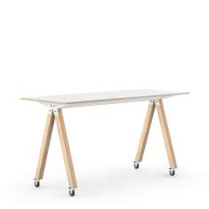 Hochtisch fahrbar Rolltisch Holz Rolltische Holz Interstuhl WHAT IF WE FLY