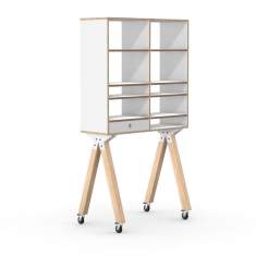 Rollregal Holz Rollregale Teamshelf Interstuhl WHAT IF WE FLY