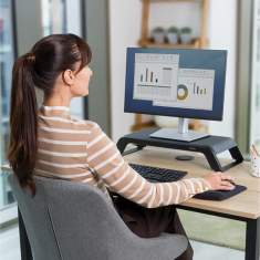 Monitorständer schwarz Fellowes Hana™ Series Monitor Ständer