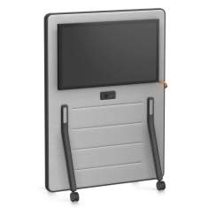 Medienwand auf Rollen Interstuhl HUB HUM62 für flexible Meetingbereiche