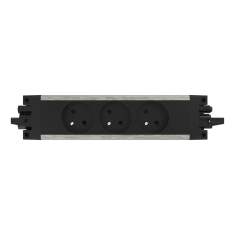 Dreifach-Steckdosenleiste Unterbausteckdosen Dataflex Power Powerbar 3x FR/BE - 313