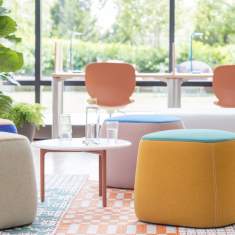 Polsterhocker orange Lounge, HAWORTH, Openest Chick