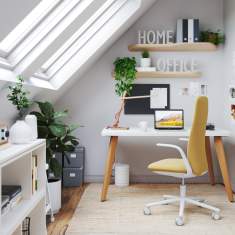 Arbeitstisch Holz Schreibtisch Home Office Schreibtische Haworth A_Wood