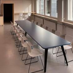 Konferenztisch Holz Konferenztische Büro Besprechungstisch schwarz Meetingtisch ZEMP SPIDER M2