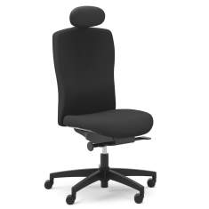 Bürostuhl schwarz Bürodrehstuhl mit Kopfstütze Drehstuhl Büro Drehstühle Drabert mento