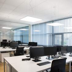 Pendelleuchten weiss Design Pendelleuchte modern Bürolampe quadratisch LED XAL Task square