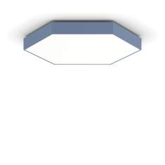 Akustik Deckenleuchten LED Deckenlampe Design Bürolampe Decke blau XAL HEX-O