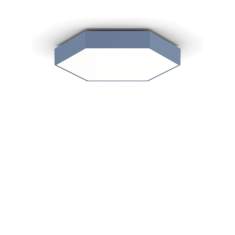 Akustik Deckenleuchten LED Deckenlampe Design Bürolampe Decke blau XAL HEX-O