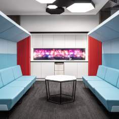 Akustik Deckenleuchten LED Deckenlampe Design Bürolampe Decke XAL HEX-O