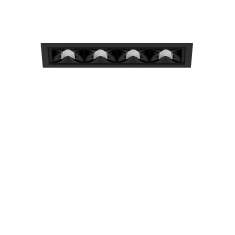 Deckenleuchten LED Deckenlampe Design Bürolampe Decke  schwarz XAL Unico L4