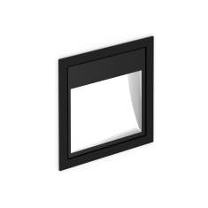 Wandeinbauleuchte schwarz Wandeinbauleuchten Aluminium Xal Unico wall recessed