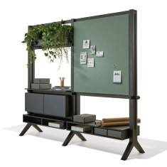 Raumtrenner Holz Trennwand modular werner works Hockey