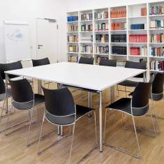 moderne Klapptische weiss Tisch Klappbar Embru Klapptisch Lacrosse
rechteckige Tischplatte