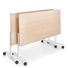 moderne Klapptische mit Rollen Holz Tisch Klappbar Embru Klapptisch Flip