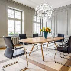 Freischwinger schwarz Konferenzstühle Büro Konferenzstuhl Girsberger, Diagon Besucherstuhl