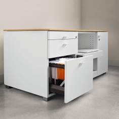 Bürocontainer Sideboard weiss Büro  König + Neurath, TECHNIKCONTAINER