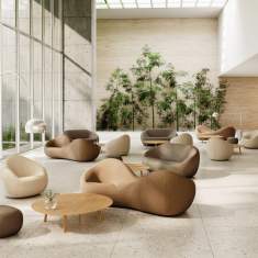 Lounge Sitzmöbel Sessel Sofa Tête-à-Tête Coalesse Jean Nouvel Seating Collection