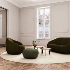 Lounge Sitzmöbel Sessel Sofa dunkel Coalesse Jean Nouvel Seating Collection