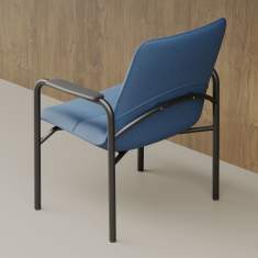 Loungesessel blau Sessel Lounge Metallfüssen Kusch+Co Baricosi
