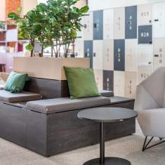 Besprechungstisch kompakt Konferenztisch schwarz Büro WINI Besprechungstische