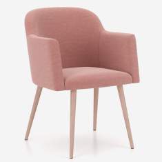 Clubsessel rosa Loungesessel Holz Sessel Louunge Loungemöbel Nowy Styl Athena