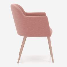 Clubsessel rosa Loungesessel Holz Sessel Louunge Loungemöbel Nowy Styl Athena