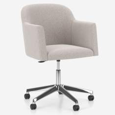 Clubsessel grau Loungesessel drehbar Sessel Louunge Loungemöbel Nowy Styl Athena