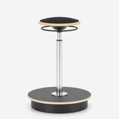 Ergonomischer Hocker Schreibtischhocker ergonomisch Stehhilfe schwarz Nowy Styl Belise