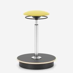 Ergonomischer Hocker Schreibtischhocker ergonomisch Stehhilfe gelb Nowy Styl Belise
