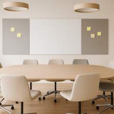 Pinnwand grau Pinnwände Büro adeco O+C System Rahmenlose Pinntafel