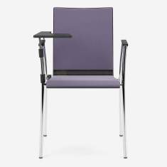 Besucherstuhl violett Besucherstühle mit Tablar Cafeteria Stuhl Konferenzstühle Nowy Styl Cadeira