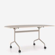 Design Klapptisch für Büro Schulungsraum Klapptische  fahrbar Schulungstisch beige Rolltisch Nowy Styl Flib