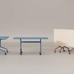 Design Klapptisch für Büro Schulungsraum Klapptische  fahrbar Schulungstisch Rolltisch Nowy Styl Flib