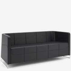 Sofa schwarz Lounge Loungesofa Nowy Styl Granite