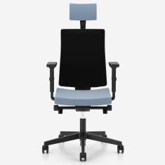 Bürostuhl Netzgewebe Drehstuhl Büro blau Bürodrehstuhl Nowy Styl Navigo
mit Kopfstütze