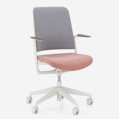 Bürostuhl rosa Bürodrehstuhl schwarz Drehstuhl Büro Nowy Styl WithME