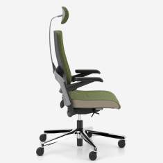 Bürostuhl mit Kopfstütze Bürodrehstuhl grün Drehstühle Büro Drehstuhl Nowy Styl xenium UPH