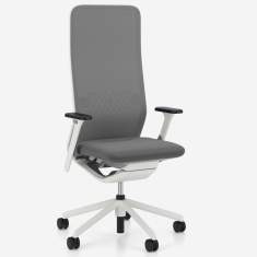 Bürostuhl grau Bürodrehstuhl moderne Bürostühle mit Kopfstütze Nowy Styl YouTEAM Highback