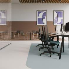 Nowy Styl Z-Body Bürodrehstuhl im modernen Open-Space-Büro