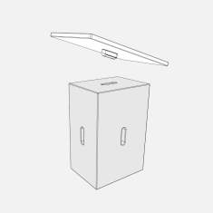 Beistelltisch Westermann products X-table mini Tischplatte
