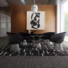 Textiler Bodenbelag Teppichfliesen Interface Accent Hour