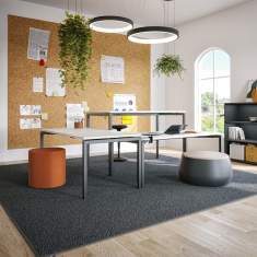 Höhenverstellbarer Schreibtisch mechanisch ergonomische Schreibtische Neudoerfler Flux M