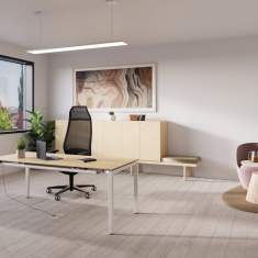 Höhenverstellbarer Schreibtisch mechanisch ergonomische Schreibtische Neudoerfler Flux M
