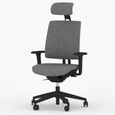 Büro Drehstuhl grau Drehstühle Netzgewebe Bürostuhl Neudoerfler n.you
