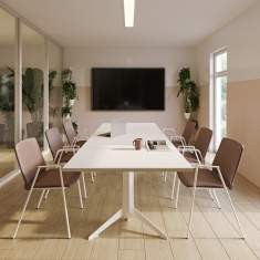 Besucherstühle braun Konferenzstuhl Büro Konferenzstühle Neudoerfler n.vivo Besucherstuhl