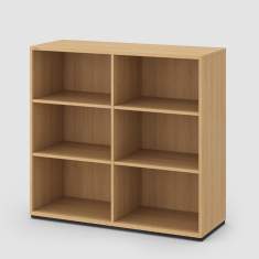 Bibliotheksregal Holz Bücherschrank groß Regalschrank Regal Büro Neudoerfler Lineo Regal